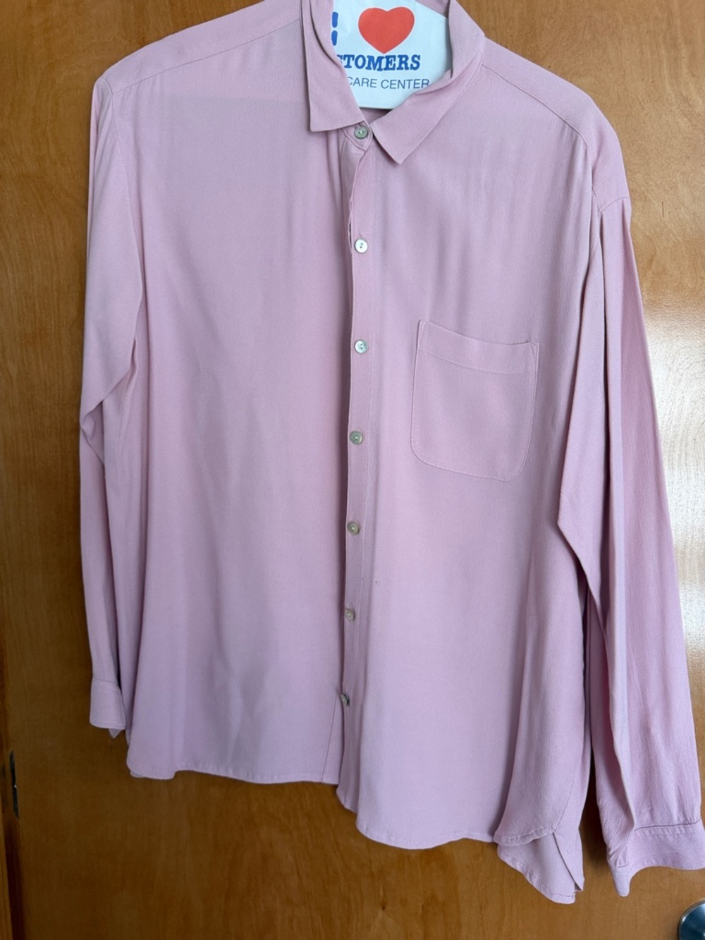 J. Jill Dusty Pink Long-Sleeve Button-Up Shirt